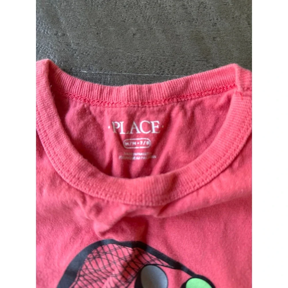 Children's Place Boys Coral Gaming Control Short Sleeve Tee Size 7/8